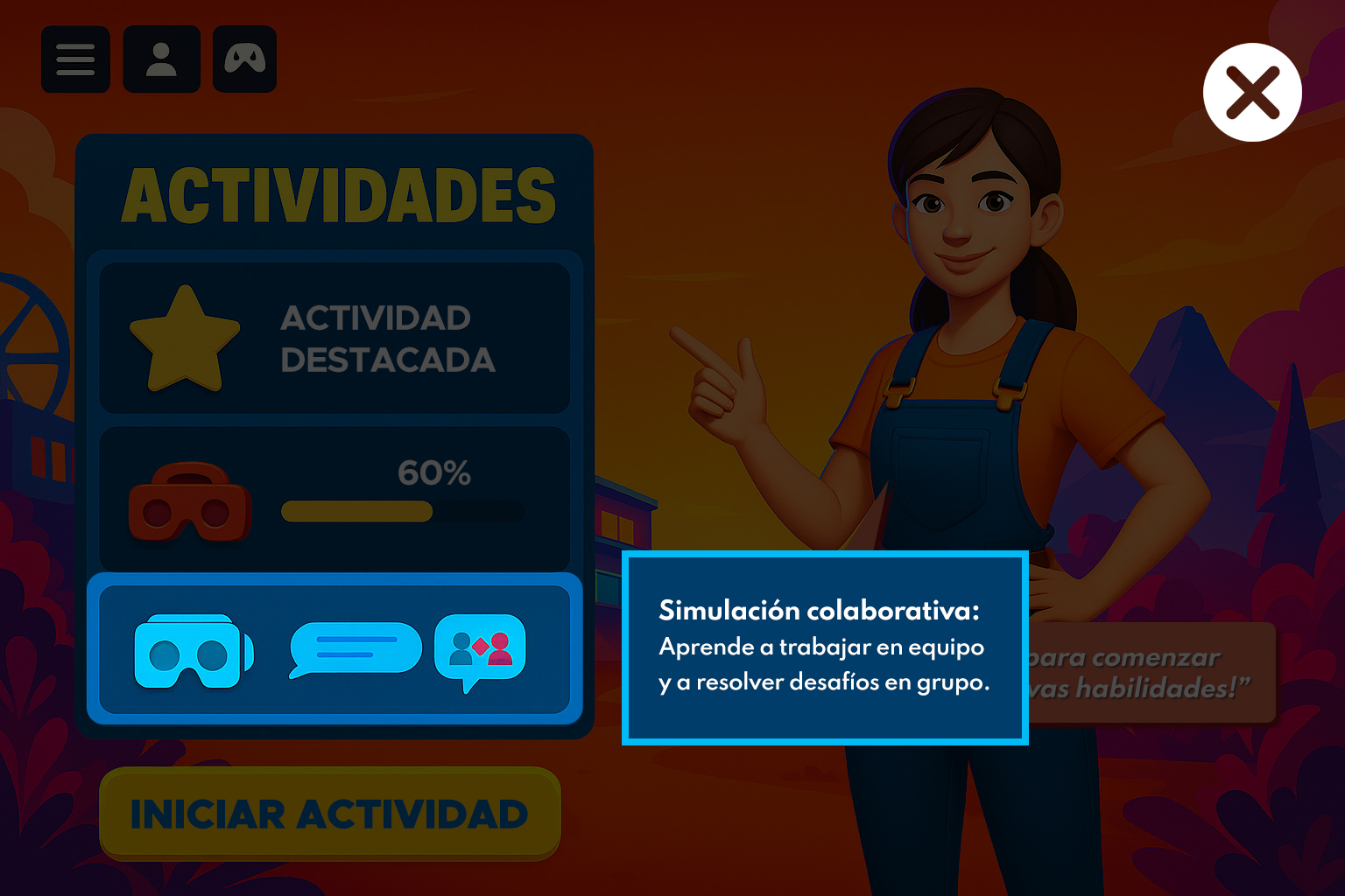 Interfaz de aplicativo